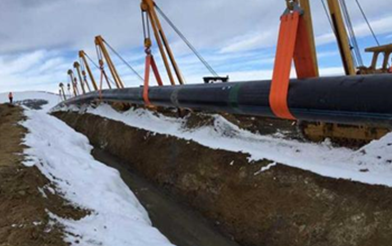 吊裝管道使用現(xiàn)場(chǎng)圖--河北東圣吊索具制造有限公司