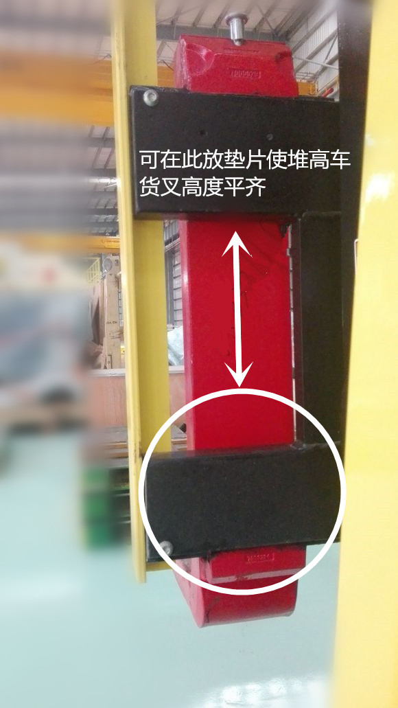 液壓堆高車墊鋼片位置標(biāo)注--河北東圣吊索具制造有限公司--液壓堆高車|手動(dòng)叉車|吊裝帶|小型攪拌機(jī)|石材夾具