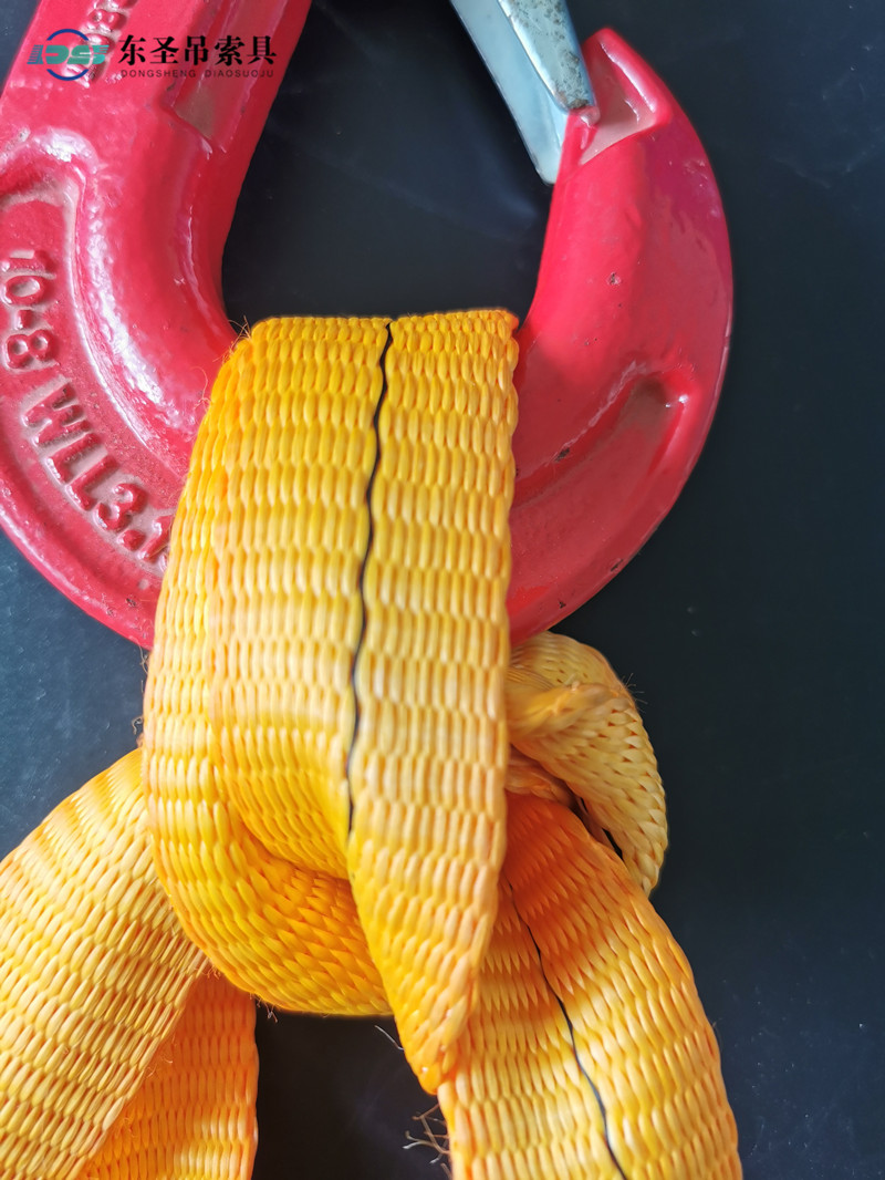 吊裝帶錯(cuò)誤掛法栓結(jié)